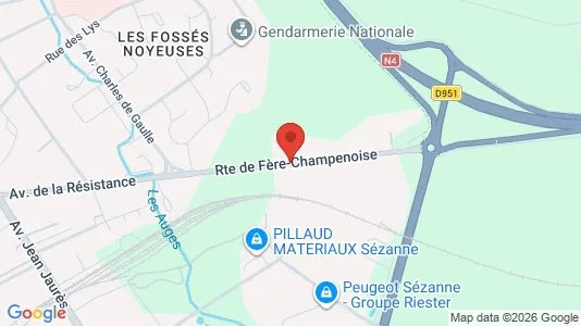 Apartments for rent i Épernay - kort over placeringen