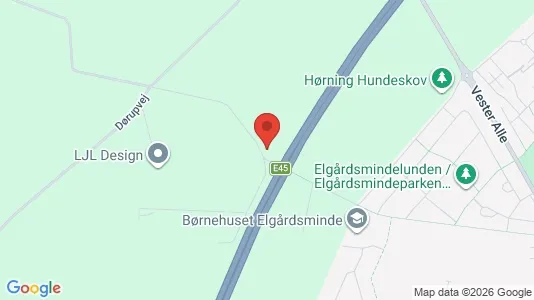 Apartments for rent i Hørning - kort over placeringen