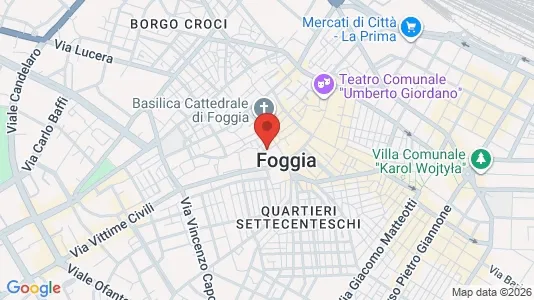 Apartments for rent i Foggia - kort over placeringen
