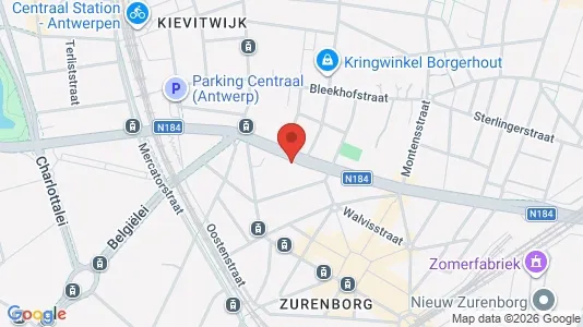 Apartments for rent i Stad Antwerp - kort over placeringen