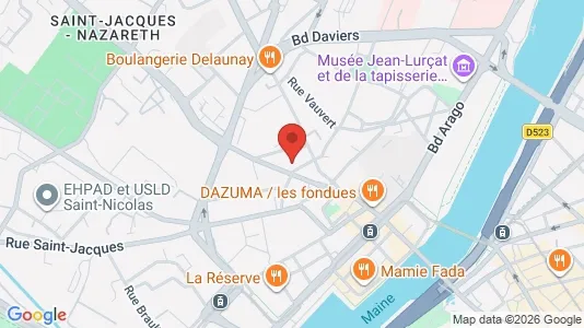 Apartments for rent i Angers - kort over placeringen