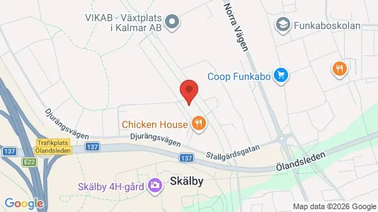 Rooms for rent i Kalmar - kort over placeringen