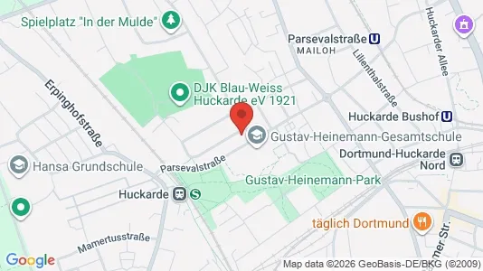 Apartments for rent i Dortmund - kort over placeringen
