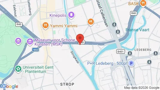 Apartments for rent i Stad Gent - kort over placeringen
