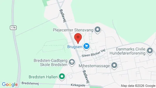 Apartments for rent i Bredsten - kort over placeringen