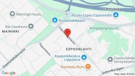 Apartments for rent i Espoo - kort over placeringen