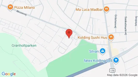 Apartments for rent i Kolding - kort over placeringen