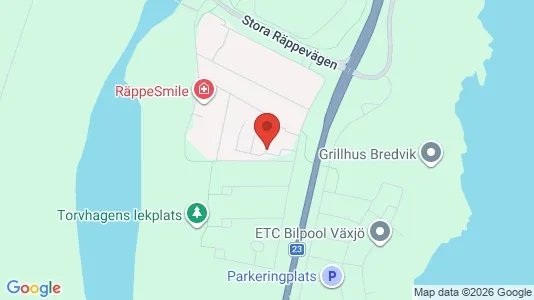 Apartments for rent i Växjö - kort over placeringen