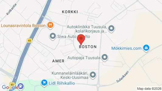 Apartments for rent i Tuusula - kort over placeringen