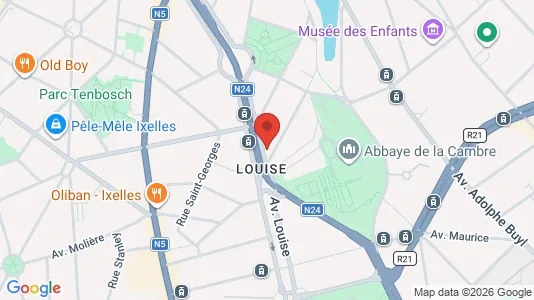 Apartments for rent i Brussels Elsene - kort over placeringen