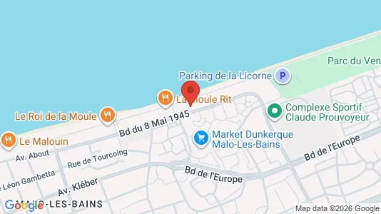Apartments for rent i Dunkerque - kort over placeringen