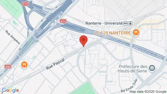 Apartments for rent i Nanterre - kort over placeringen