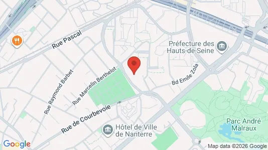 Apartments for rent i Nanterre - kort over placeringen