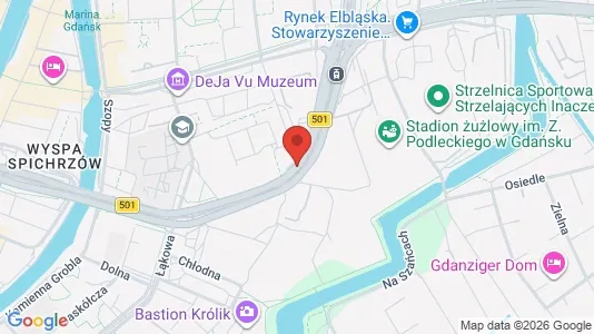 Rooms for rent i Gdańsk - kort over placeringen