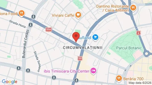 Apartments for rent i Timişoara - kort over placeringen