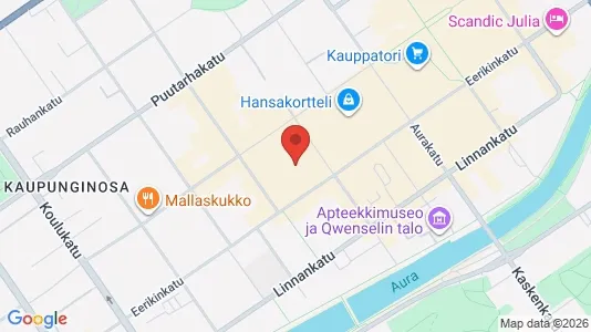 Apartments for rent i Turku - kort over placeringen