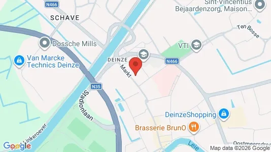 Apartments for rent i Deinze - kort over placeringen