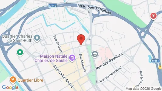 Apartments for rent i Lille - kort over placeringen