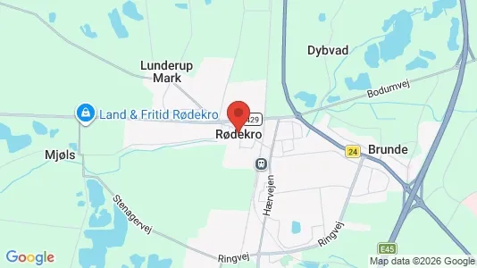 Apartments for rent i Rødekro - kort over placeringen