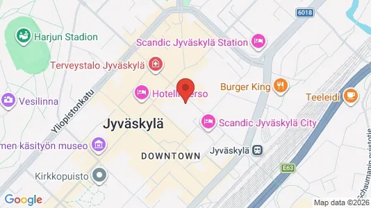 Apartments for rent i Jyväskylä - kort over placeringen