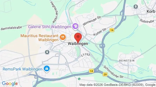 Apartments for rent i Rems-Murr-Kreis - kort over placeringen