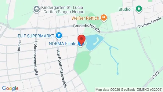 Apartments for rent i Konstanz - kort over placeringen