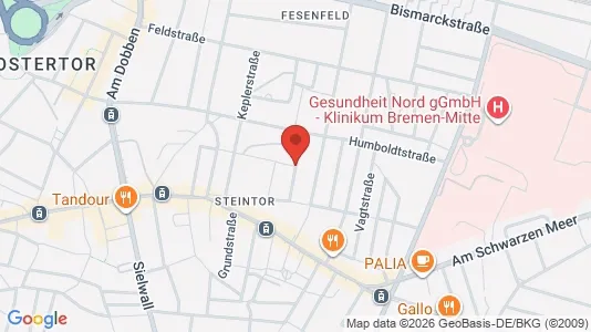 Apartments for rent i Bremen - kort over placeringen