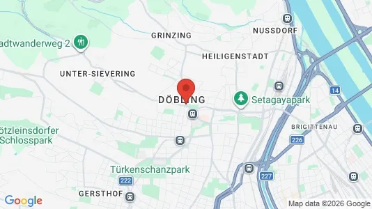 Houses for rent i Vienna Döbling - kort over placeringen