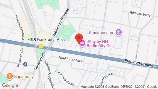 Apartments for rent i Berlin Lichtenberg - kort over placeringen
