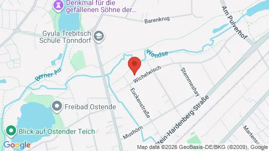 Apartments for rent i Hamburg Wandsbek - kort over placeringen