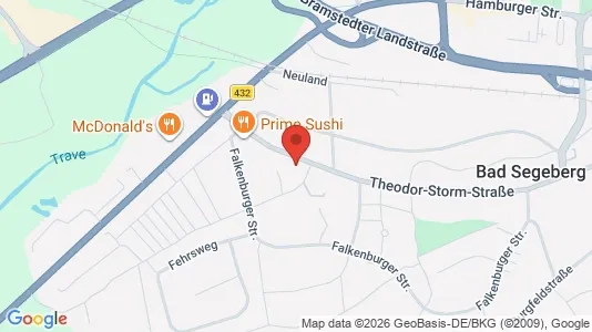 Apartments for rent i Segeberg - kort over placeringen