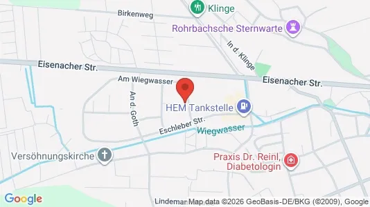 Apartments for rent i Gotha - kort over placeringen