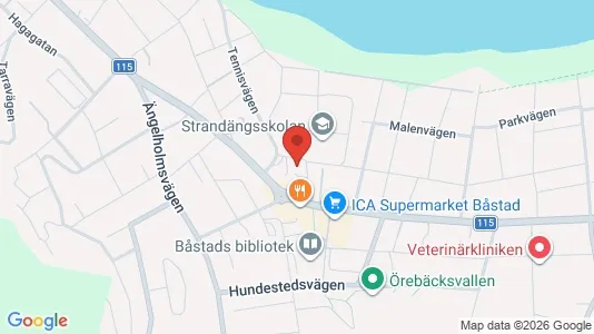 Apartments for rent i Båstad - kort over placeringen