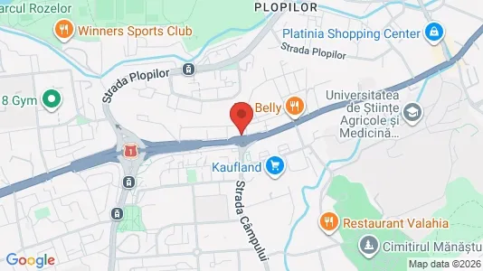 Rooms for rent i Cluj-Napoca - kort over placeringen