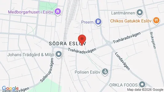 Apartments for rent i Eslöv - kort over placeringen