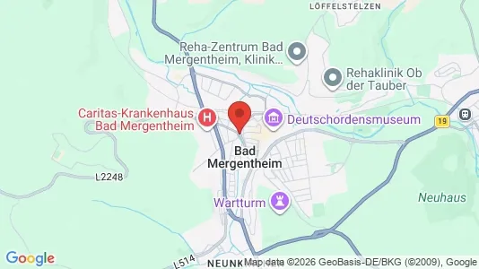 Apartments for rent i Main-Tauber-Kreis - kort over placeringen