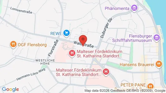 Apartments for rent i Flensburg - kort over placeringen