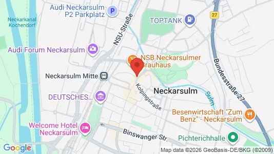 Apartments for rent i Heilbronn - kort over placeringen