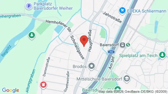 Apartments for rent i Erlangen-Höchstadt - kort over placeringen