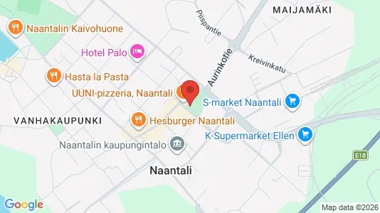 Apartments for rent i Naantali - kort over placeringen