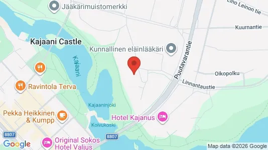 Apartments for rent i Kajaani - kort over placeringen
