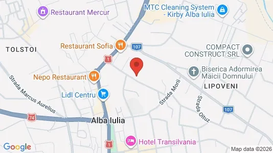 Apartments for rent i Alba Iulia - kort over placeringen