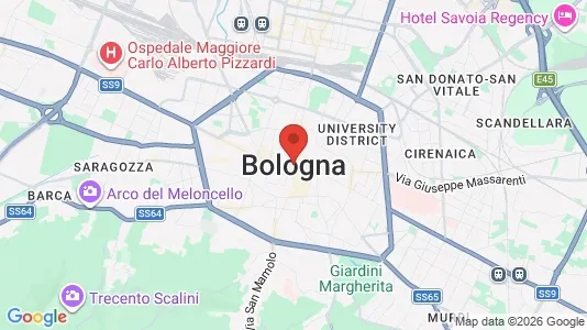 Rooms for rent i Bologna - kort over placeringen
