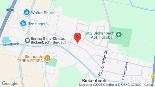 Apartments for rent i Darmstadt-Dieburg - kort over placeringen