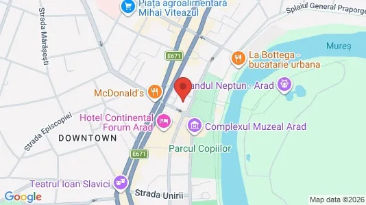 Apartments for rent i Arad - kort over placeringen
