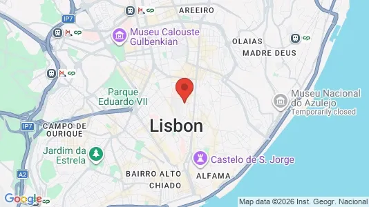 Apartments for rent i Lisboa Arroios - kort over placeringen