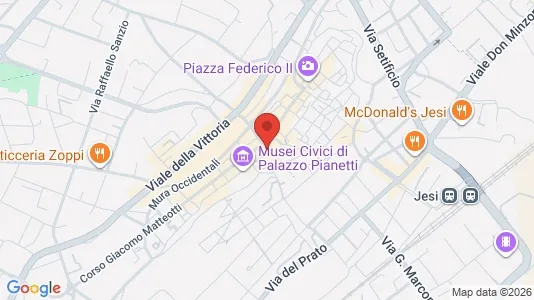 Apartments for rent i Jesi - kort over placeringen