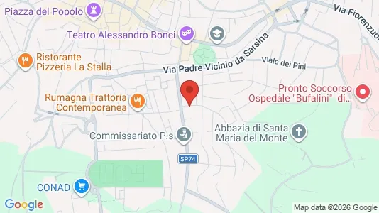 Apartments for rent i Cesena - kort over placeringen
