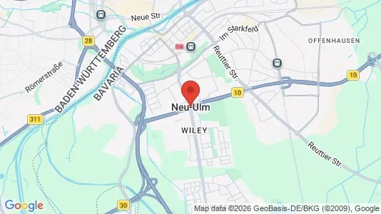 Apartments for rent i Neu-Ulm - kort over placeringen