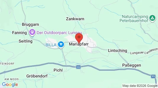 Apartments for rent i Mariapfarr - kort over placeringen